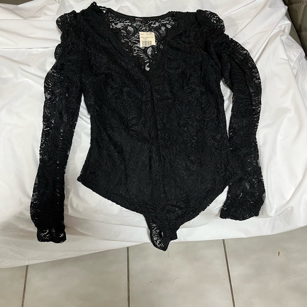 Elegant Black Lace Top